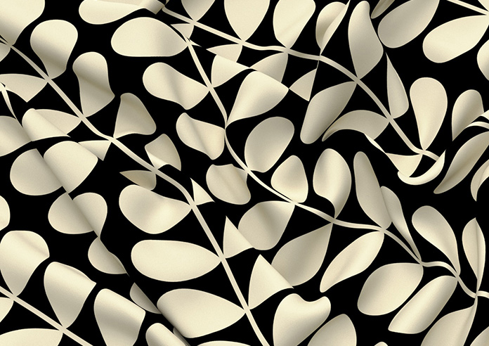 Orla Kiely Solid Stem, Black - Twist&Fit Roman Blind - Image 4